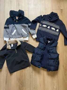 4T Boys Winter Sweaters\Vest Bundle